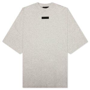 Fear of God Essentials, Men’s Short Sleeved Tee in Light Grey, Size XXL